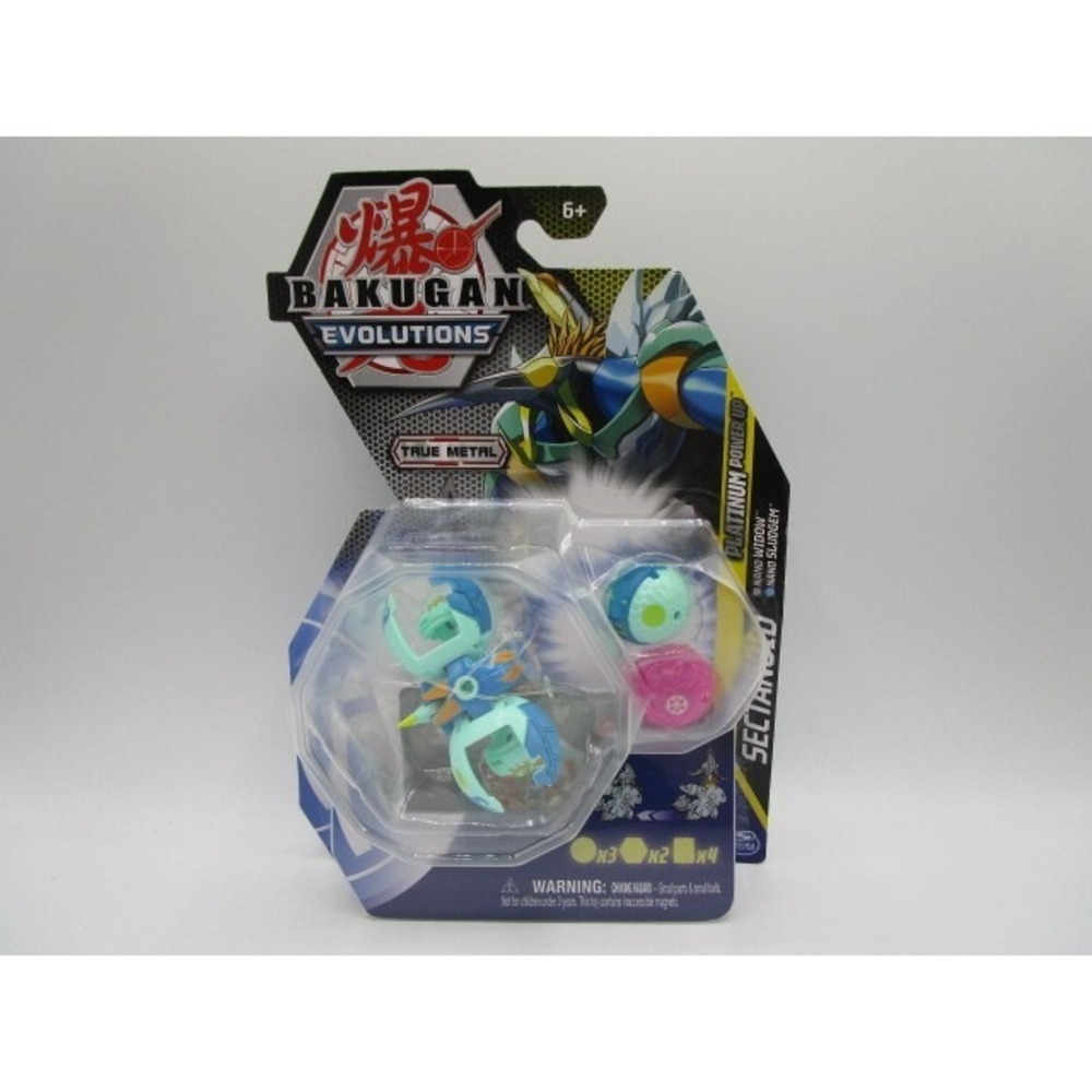 Bakugan Evolutions Platinum Series Sectanoid Nano Widow & Sludgen True Metal